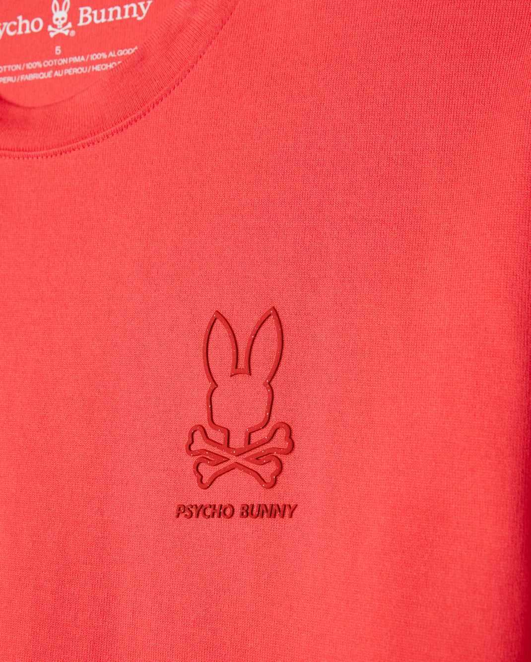 Tees Psycho Bunny Barrett Relaxed Fit Tee Hibiscus Homme | EKA-57877309